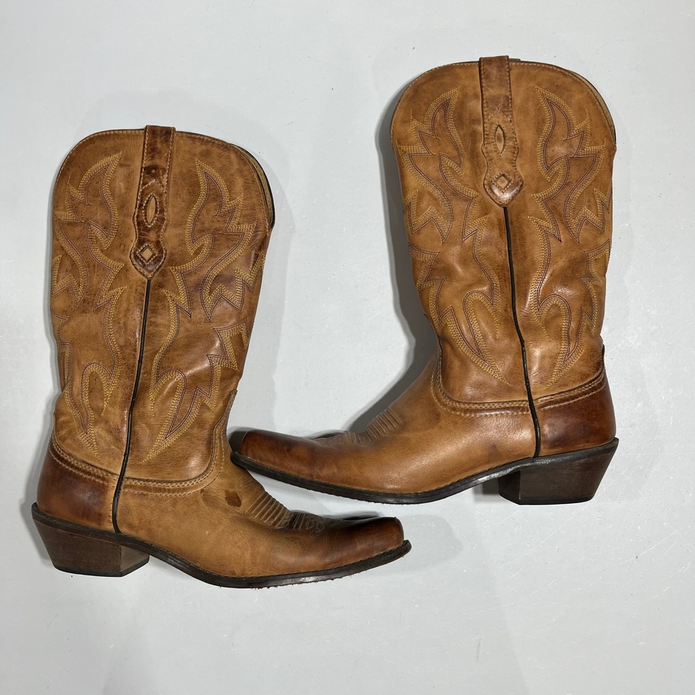 Nocona Leather Western Cowboy Boots Pointed Toe Women 7.5B Cowgirl Country Rodeo - Picture 6 of 11